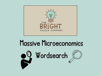 Economics - Massive Microeconomics Wordsearch