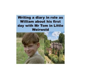 Creating a diary entry in role as William from Goodnight Mr Tom
