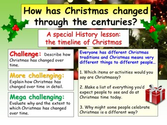 History Christmas Lesson