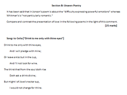 AQA A-Level Unseen Poetry - 5 exam questions, tips and love poems for ...