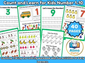 Count and Learn for Kids Numbers 1-10