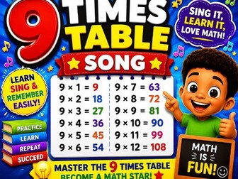 Nine times table fun song
