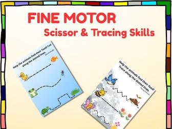 Fine Motor Skills Tracing & Scissor Skills