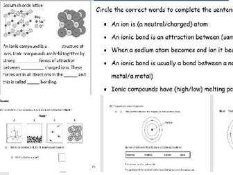 Ionic Structures Full Lesson GCSE Chemistry