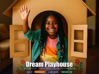Cardboard Playhouse Blueprint — Screen-Free Kids Maker Project