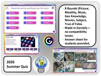2026 Summer End of Term Quiz