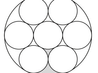Area of composite circles