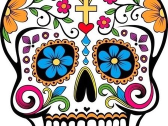 Art/Tech cover. Day of the Dead/Fashion worksheet. Stand alone task.