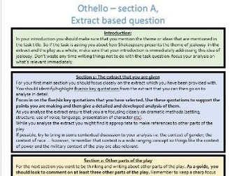Othello structure strip - Section A of Tragedy paper for AQA LITB