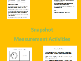 Measurement Activities inc. time