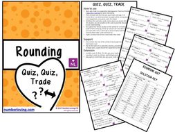 FREE Rounding to Significant Figures, Estimation, Bounds (Quiz Quiz Trade)