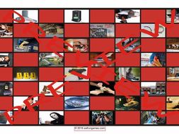 Crime, Law Enforcement and Courts Checker Board Game