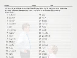 Regret Modals Jumbled Words Spanish Worksheet