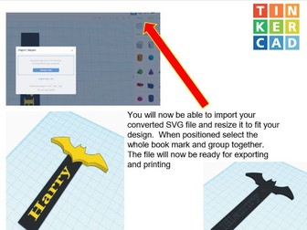 Tinkercad Bookmark Year 4-8