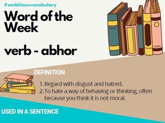 Word of the Week Posters (Autumn Term)