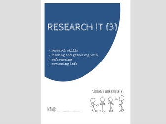 SPECIAL EDUCATION - RESEARCH & PRESENT IT (3) - MORE RESEARCH SKILLS workbooklet