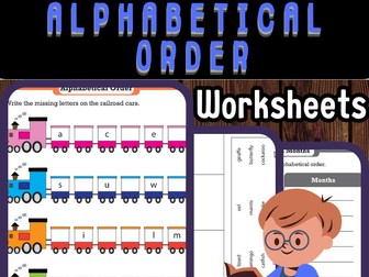 Alphabetical Order Worksheets