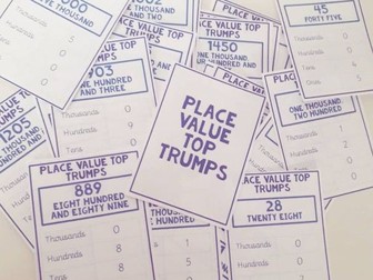 Place Value Top Trumps Challenge Task