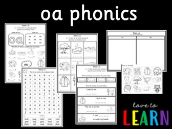 oa Phonics Worksheets