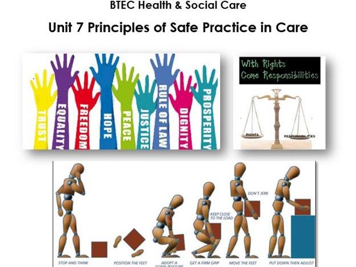 BTEC Level 3 Health And Social Care Unit 7 Principles Of Safe Practice ...