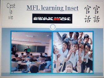 Modern Foreign Languages learning Inset PPT