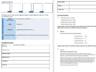 2.2 Financial Planning booklet Edexcel A Level Business Studies