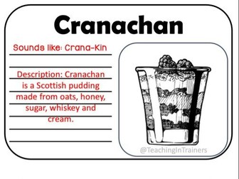 Burns Night Cranachan Recipe and Description task