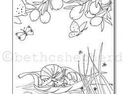 Colouring sheet - Dreams of Olive Garden | Teaching Resources