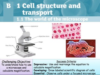 AQA New Specification - The World of the Microscope - B1.1