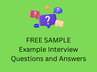 Example Interview Questions and Answers