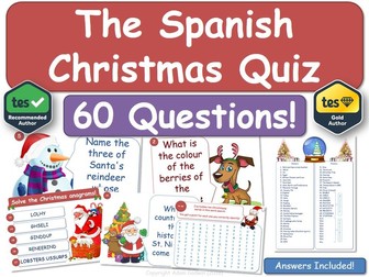 Spanish Christmas Quiz (MFL)