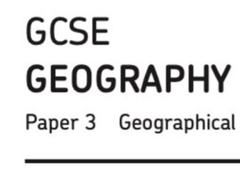 AQA GCSE Geography pre-release full mock exam 2024