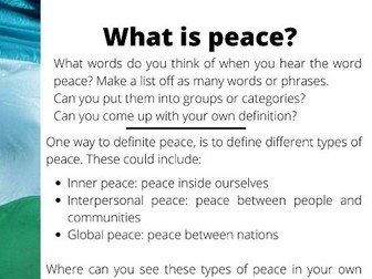 Elements of Peace extension