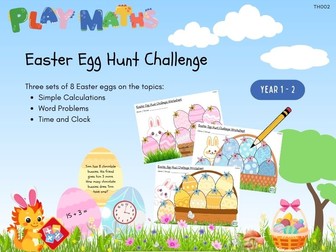 Maths Easter Egg Hunt (Year 1-2) Trio pack