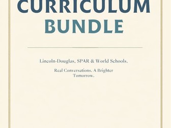 Competition Debate Curriculum Bundle | LD, SPAR, World Schools + Strategy Drills