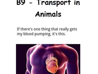 B9 Transport in Animals WHOLE TOPIC ((0654 CIE IGCSE)