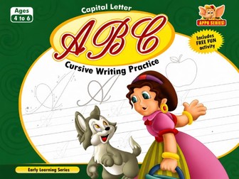 Capital Letter ABC CursiveWriting Practice Book