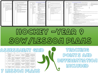 Year 9 Hockey scheme of work / Lesson plans