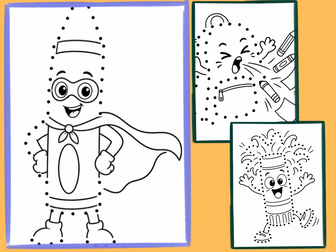 Back to School Dot-to-Dot Activities | No Numbers | Fine Motor Fun | Ages 3–6