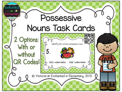 Grammar Task Cards: Possessive Nouns Set