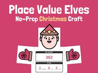 Christmas Place Value Craft | Winter Place Value Activity, Expanded Form Center