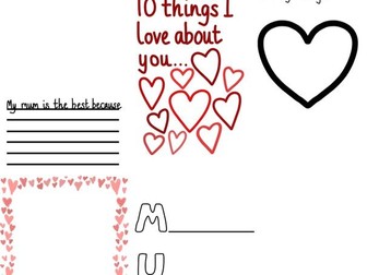 Mother’s Day bundle of writing/ drawing activities