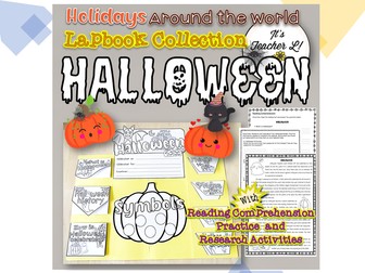 Halloween Lapbook with Reading Comprehension Activities