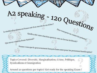 French A Level Speaking Exam 300 Questions And Practice