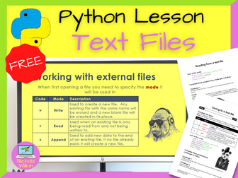 Python Text Files Lesson