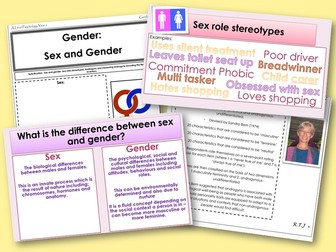 Sex and Gender - Gender - AQA Psychology