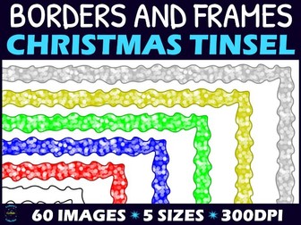 Christmas Tinsel Borders
