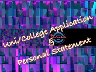 Students' university/college application and personal statement support