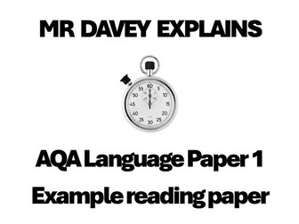 AQA Language Paper 1 example