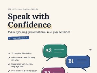 ESL Speaking & Role-Play Activities B1 Intermediate | Speak with Confidence
